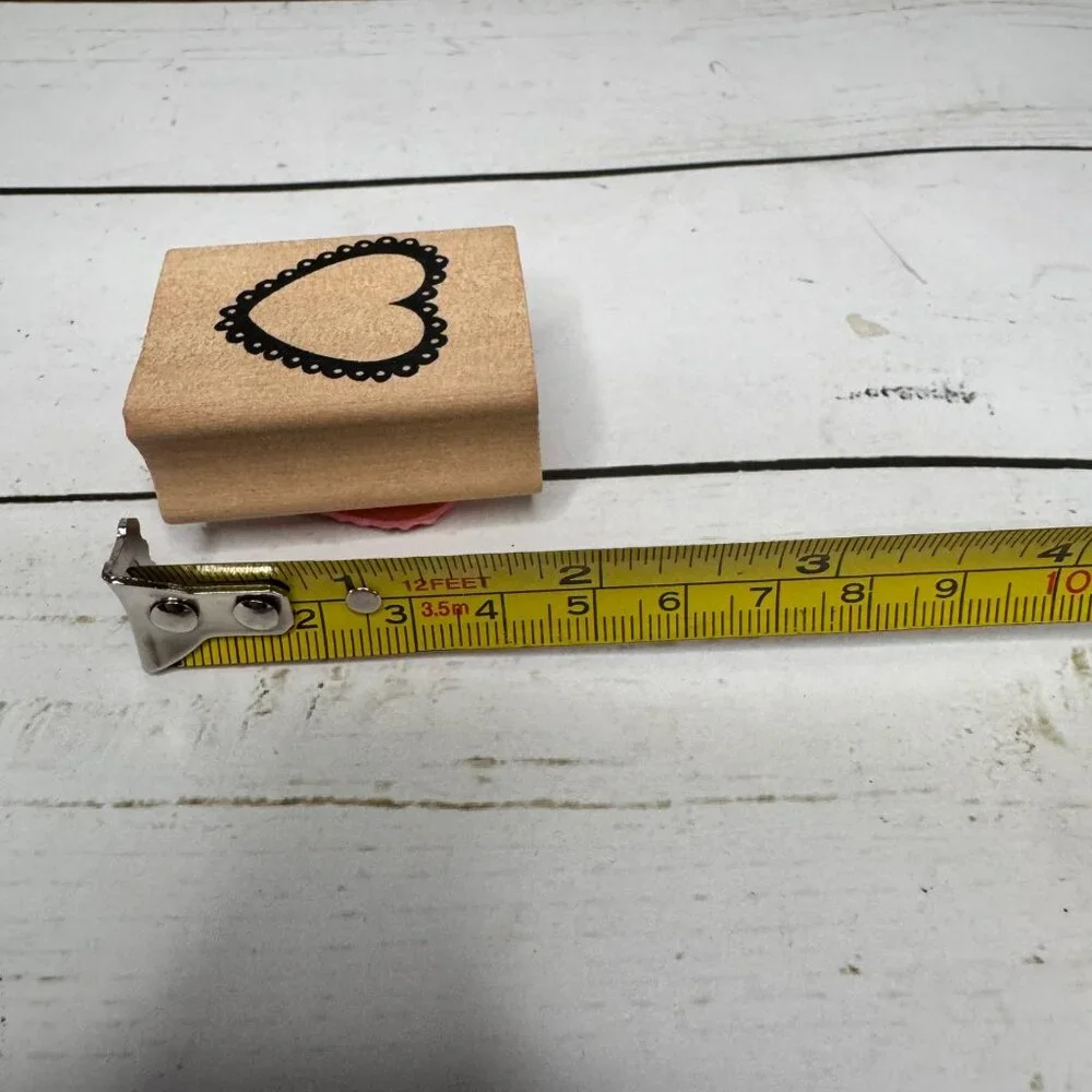 Set Of 4 Recollections Valentine Rubber Stamps With Owl Heart &‎ Arrow Designs